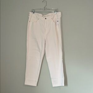 Old Navy High Rise OG Straight White Jeans